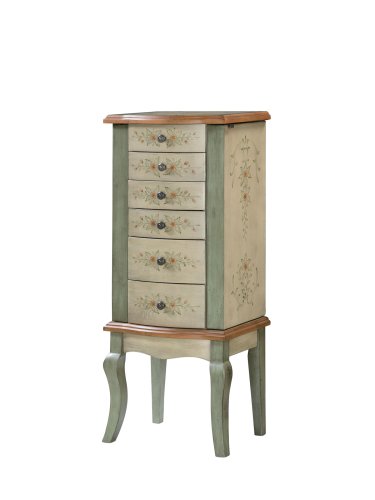 Powell English Garden Hand-painted Jewelry Armoire Picture