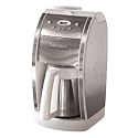 Cuisinart DGB-600BCW Grind-and-Brew Thermal 10-Cup Automatic Coffeemaker, White and Brushed Stainless