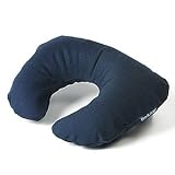 Inflatable Travel Neck Pillow, Navy