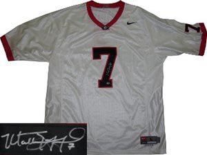 Matthew Stafford Signed Georgia Bulldogs White Nike Jersey