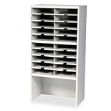 Mayline SR2446RPG Mailroom system 2 tier corner sorter w/riser, 20 pockets, 24w x 13-1/4d x 46-1/4