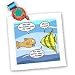 Fish why did the chicken cross the road joke - 10x10 Quilt Square