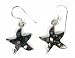 Lab Created Opal Earrings Sterling Silver .925 Star