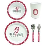 Ohio State Buckeyes NCAA Childrens 5 Piece Dinner Set by DUCK HOUSE