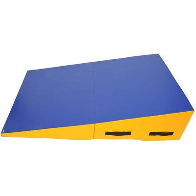 Soozier Kids Folding Soft Play Gymnastics Incline Cheese Wedge Tumbling Mat
