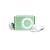 Apple iPod shuffle 1 GB Green (2nd Generation)