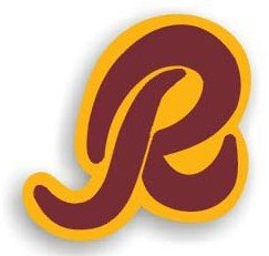 Washington Redskins R Logo Car Magnet