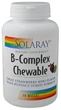 Solaray - B-Complex Chewable Straw/Kiwi, 50 wafers Wafers wafers