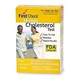 First Check Home Cholesterol Test 1 Test Kit