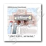 Londons Times Miscellaneous Funny Cartoons - Texas Chainsaw Massacre Informal Reviews - Iron on Heat Transfers