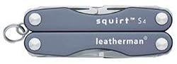 LEATHERMAN 81080003K MULTI TOOL, SQUIRT S4, GRAY, CLAM