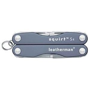 Click here to buy Leatherman 81080003K Squirt S4 Storm Gray Multitool with Small Scissors.