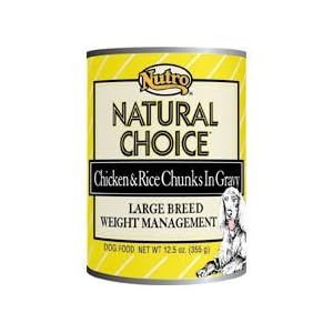Nutro Natural Choice Large Breed Weight Management Chicken and Rice Dinner