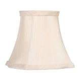Livex Lighting S285, Shades Chandelier Clip On Lamp Shade, Champagne Fancy Square Silk, B5544