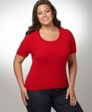 Jones New York Plus Size Cashmere Scoop-Neck Tee