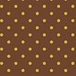 Brown Polka Vinyl Tablecloth Table Cover 2 Metres