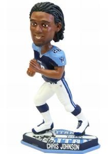 Tennessee Titans NFL Chris Johnson Forever Collectibles Thematic Base Edition Bobble Head