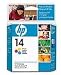  : HP 14 Inkjet Cartridge Clam-Pack, Color