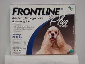 Frontline Plus Blue 23-44 Lb Med 3pk