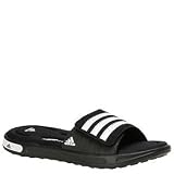 adidas Womens Trovao Slide ( sz. 09.0, Black/White/Silver )