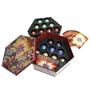Red Bakutin Collector's Tin Filled with 18 Bakugan, B2 Bakupearl, Bakugan Series 1 and /Or Heavy Metal Bakugan Random Marbles with 36 Cards!