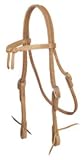 Tory Harness Leather Knotted Browband Headstall