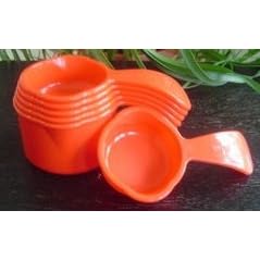 Tupperware Measuring Cups Set- Chili- 1 4 Cup to 1 Cup by Tupperware