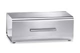 Zack 20278 RIALTO bread bin 14.18 x 5.91 x 8.27 inch Stainless Steel