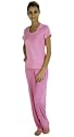Solid Colors Organic Pajama Set, Women's 100% Pure Bamboo Knit, Fuchsia, S-3X