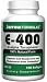 E-400 (d-alpha Tocopherol) 400 IU 100 Softgels ( Protects Cell Membranes & Cholesterol from Oxidation ) Jarrow Formulas