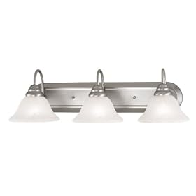 Coronado - 3 Light Bathroom Lighting Vanity Fixture - Brushed Nickel - B1753 by Livex Lighting