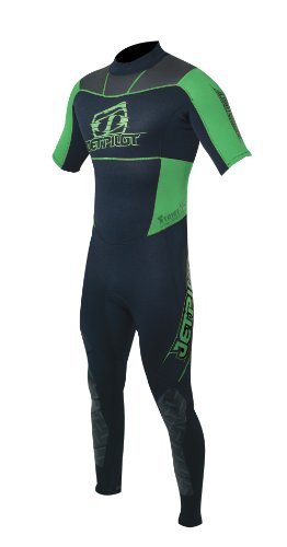 JetPilot Strike S/S Full Suit (Green, XX-Large)
