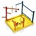 JW Pet Activitoys Wooden Play Gym Large