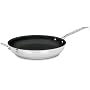 Cuisinart Chef's Classic Nonstick Stainless 12-Inch Open Skillet with Helper Handle