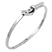 Sterling Silver Buckle Adjustable Cuff Bracelet