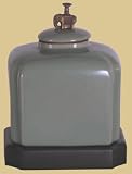 Unique Elegant Luxury Mother's Gift Ideas for Her - 10" Elephant Lid Celadon Glaze Oriental Urn
