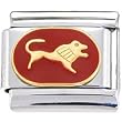 Red Zodiac Sign Taurus Italian Charm