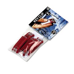 Key Tags for Aluminum Key Cabinets, Red, 6/Pack DBL195703