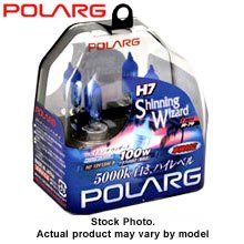 Polarg H7 Luxy White 5000K Shinning Wizard Series Headlight Light Bulbs