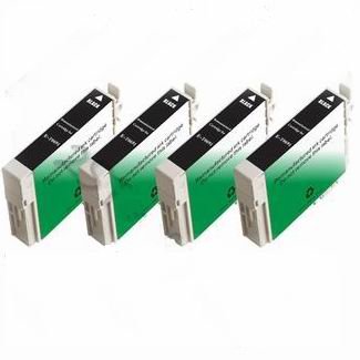 4 Packs Compatible Ink Cartridges for Epson T1261 Black Workforce 520 630 633 635