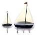 Blue & White Sailboat Bath Towel Hook - Large