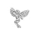 14k White Gold Dancing Angel Lapel Pin