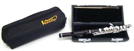 Vento Ebony 8301eb Piccolo W/Silver Keys, Bulb Style