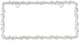 BARBED WIRE LICENSE PLATE COVER