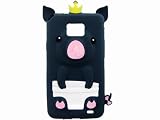 Royalblue 3D Pig Cartoon Silicone Gel Case Cover for Samsung Galaxy S2 i9100 i9108