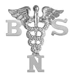 NursingPin - Bachelor of Science in Nursing BSN Graduation Pin in Sterling Silver