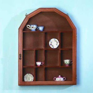 Wood Curio Cabinet Glass Door