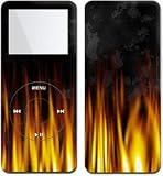 Flame - Apple iPod nano 1G (1st Generation) 1GB/ 2GB/ 4GB Protector Skin Decals - Faceplate Stickers
