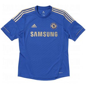 Chelsea Soccer Home Jersey, Large, CFC Reflex Blue/Metallic Gold