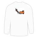 Long Sleeve T-shirt with teeth, shoe, cartoon, dog, mouth, bite